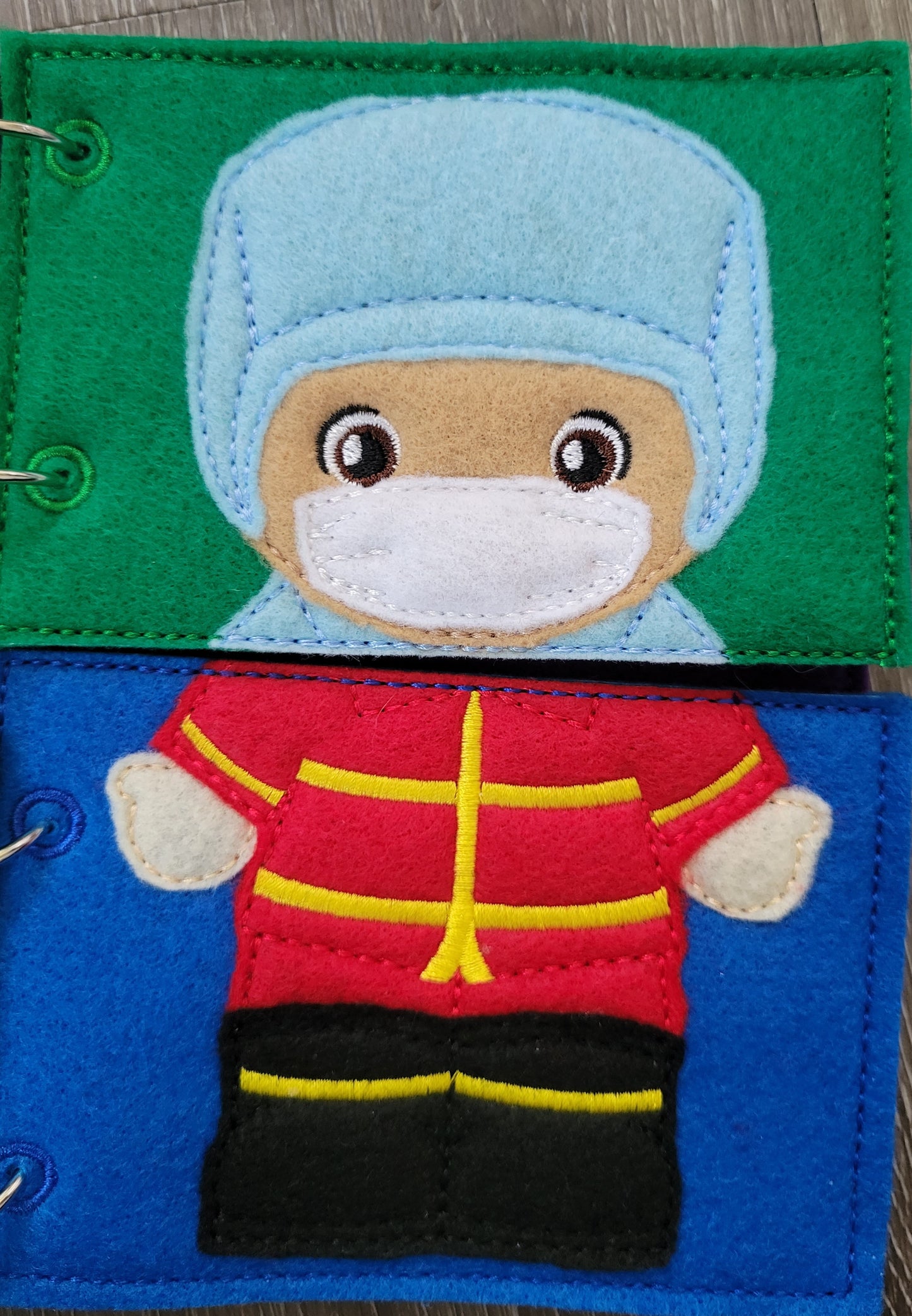 Community Helpers Toddler Quiet Flip Book