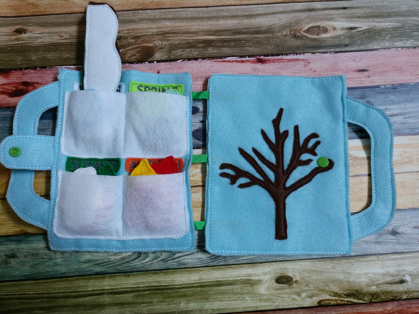 Four seasons felt board - quiet board - activity board