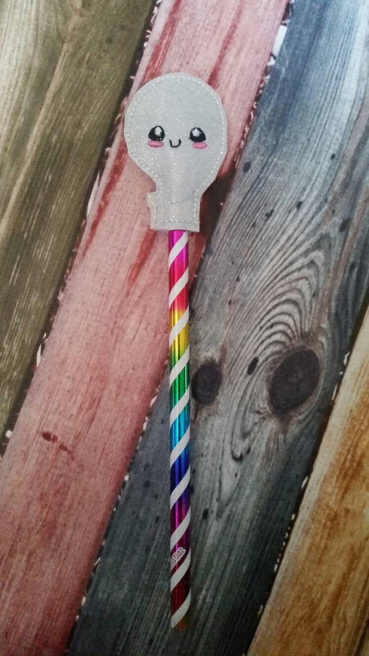 Halloween Pencil Toppers - Pumpkin - Ghost - Bats - Allergy Classroom - treat bag - Non Food Treat - Goody Bags - Pencil Included