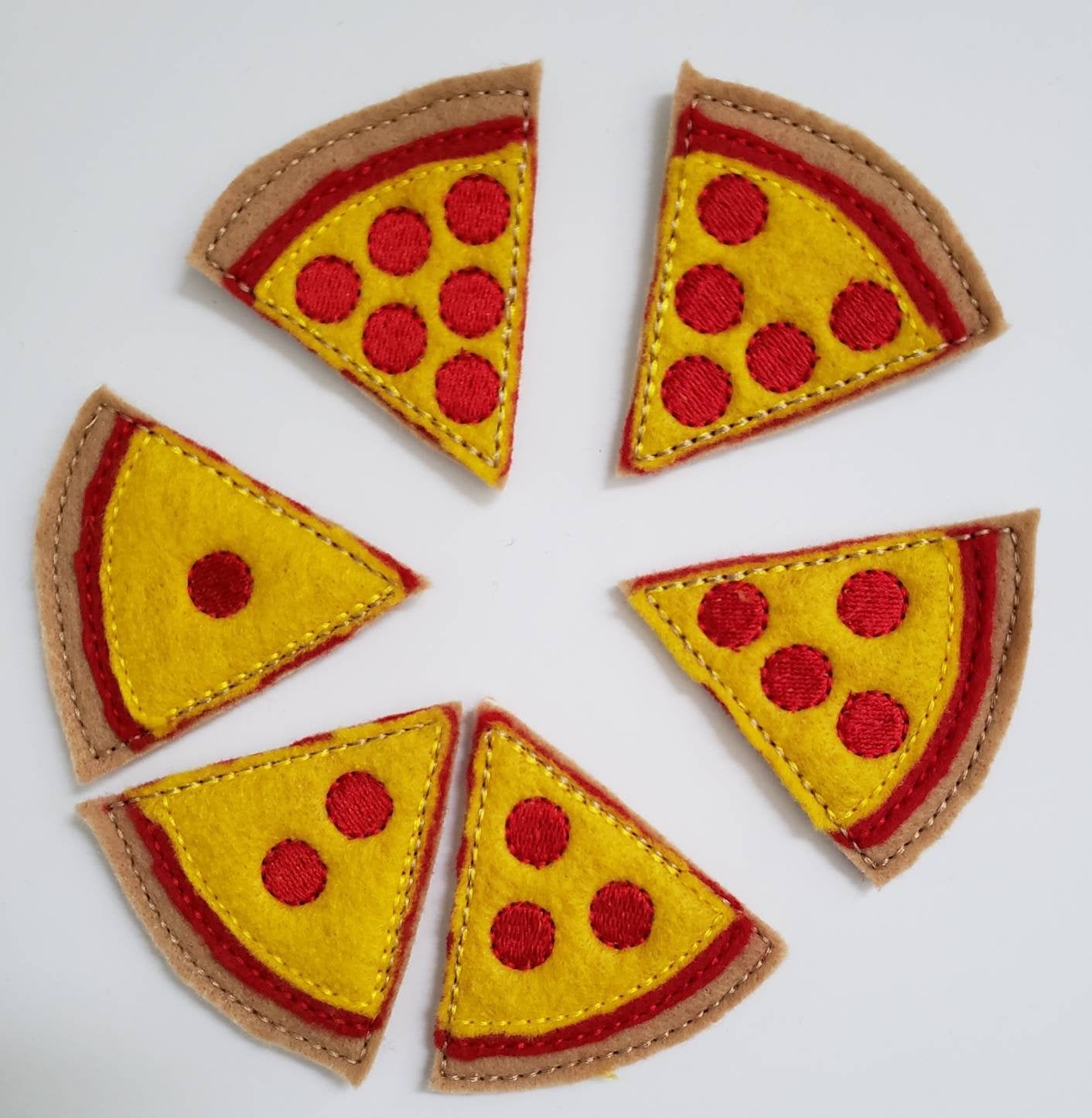 Learn to count - felt pizza counting quiet book page - number match - quiet book page - busy book