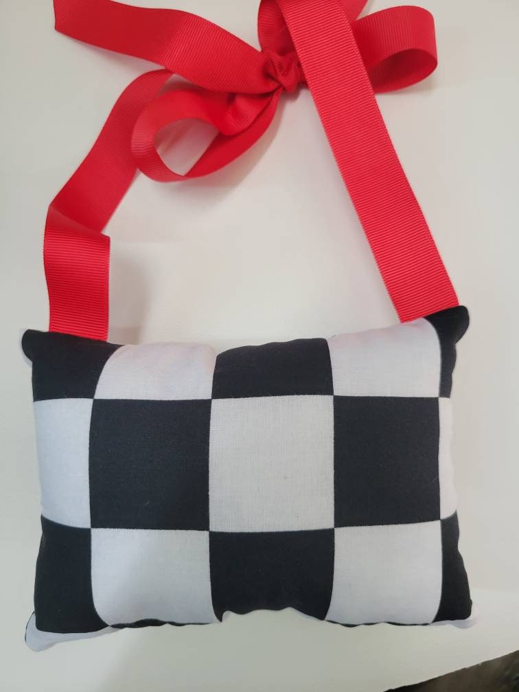 Red Racecar Tooth Fairy Pillow for Boys, Personalized Tooth Fairy Pillow, Tooth Fairy Gift, Hanging Tooth Fairy Pillow, Custom Tooth Pillow