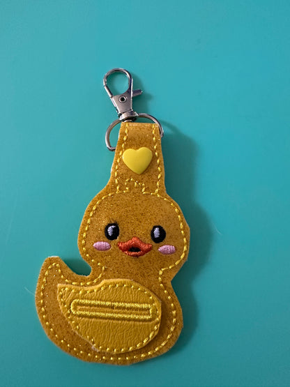 Shaped Grocery Cart Quarter Keeper Keychain
