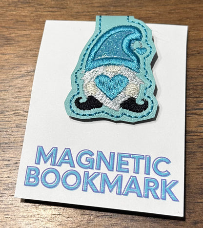 Embroidered Valentine’s Day Magnetic Bookmarks – Highland Cows, Gnomes and Bubblegum Machine