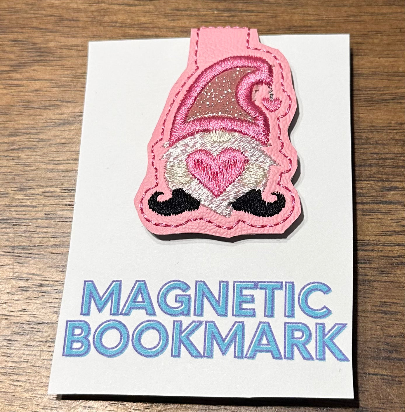 Embroidered Valentine’s Day Magnetic Bookmarks – Highland Cows, Gnomes and Bubblegum Machine
