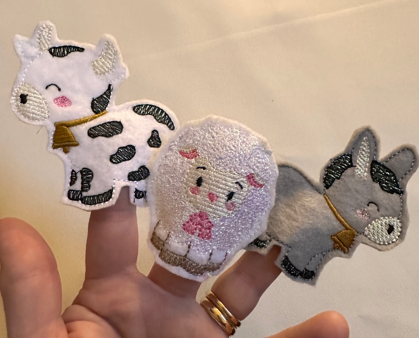 Nativity Finger Puppets Quiet Book, Religious Story Activity for Kids,
Felt and Mylar Christmas Gift