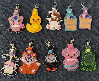 Shaped Grocery Cart Quarter Keeper Keychain