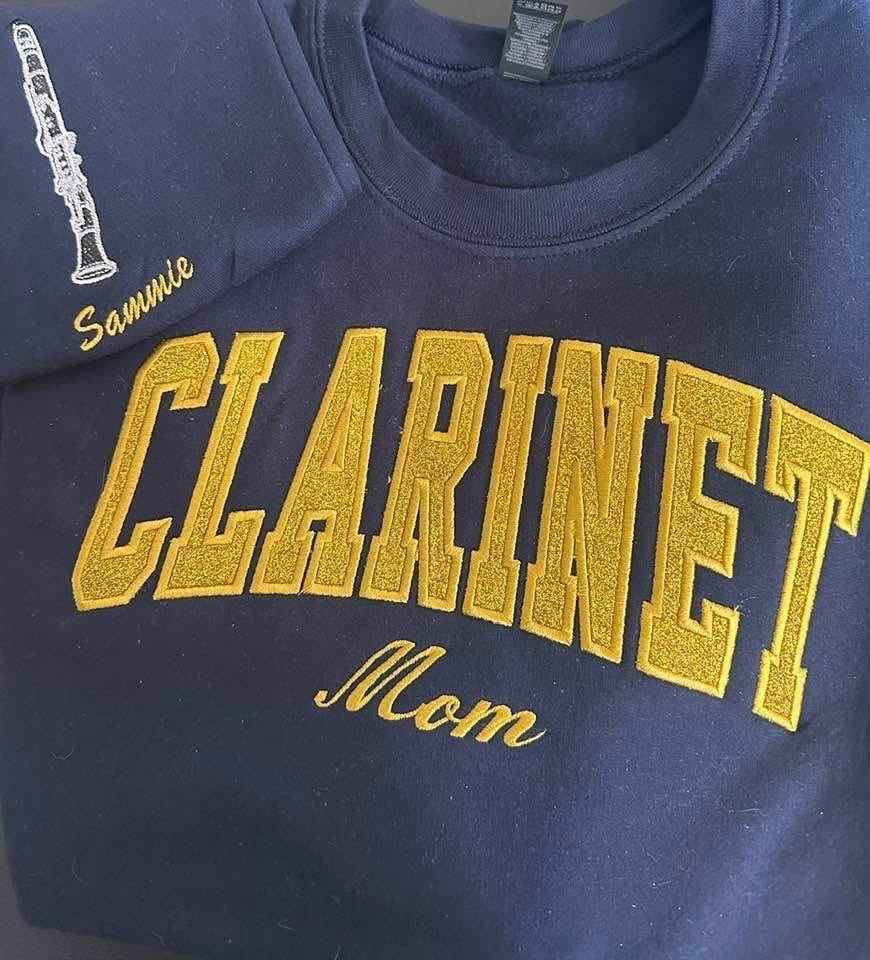 Customized Personalized Sweatshirt for Band students, parents, grandparents