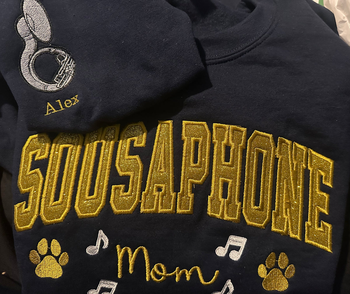 Customized Personalized Sweatshirt for Band students, parents, grandparents