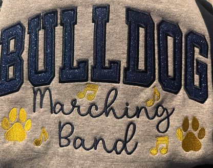 Customized Personalized Sweatshirt for Band students, parents, grandparents