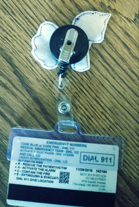 Unicorn badge reel - name badge reel - ID holder