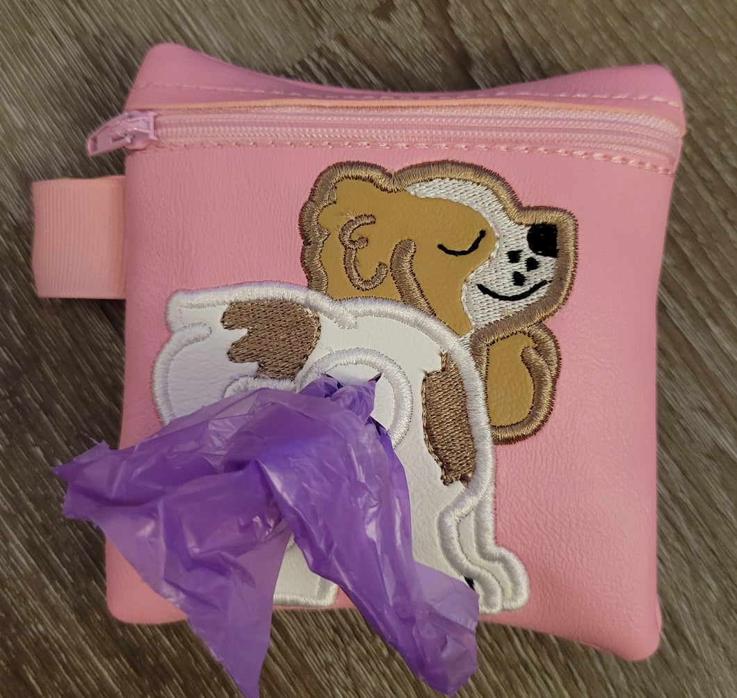 King Charles Cavalier Spaniel Poop Bag Zipper Pouch - gift for dog love - Gift for Dog Walker - veterinarian - dog breed - Cavalier Butt