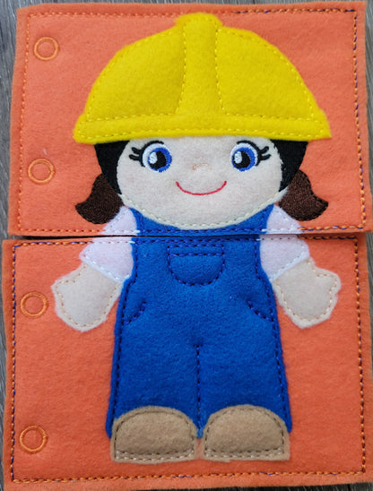 Community Helpers Toddler Quiet Flip Book