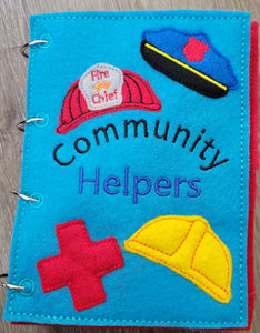 Community Helpers Toddler Quiet Flip Book
