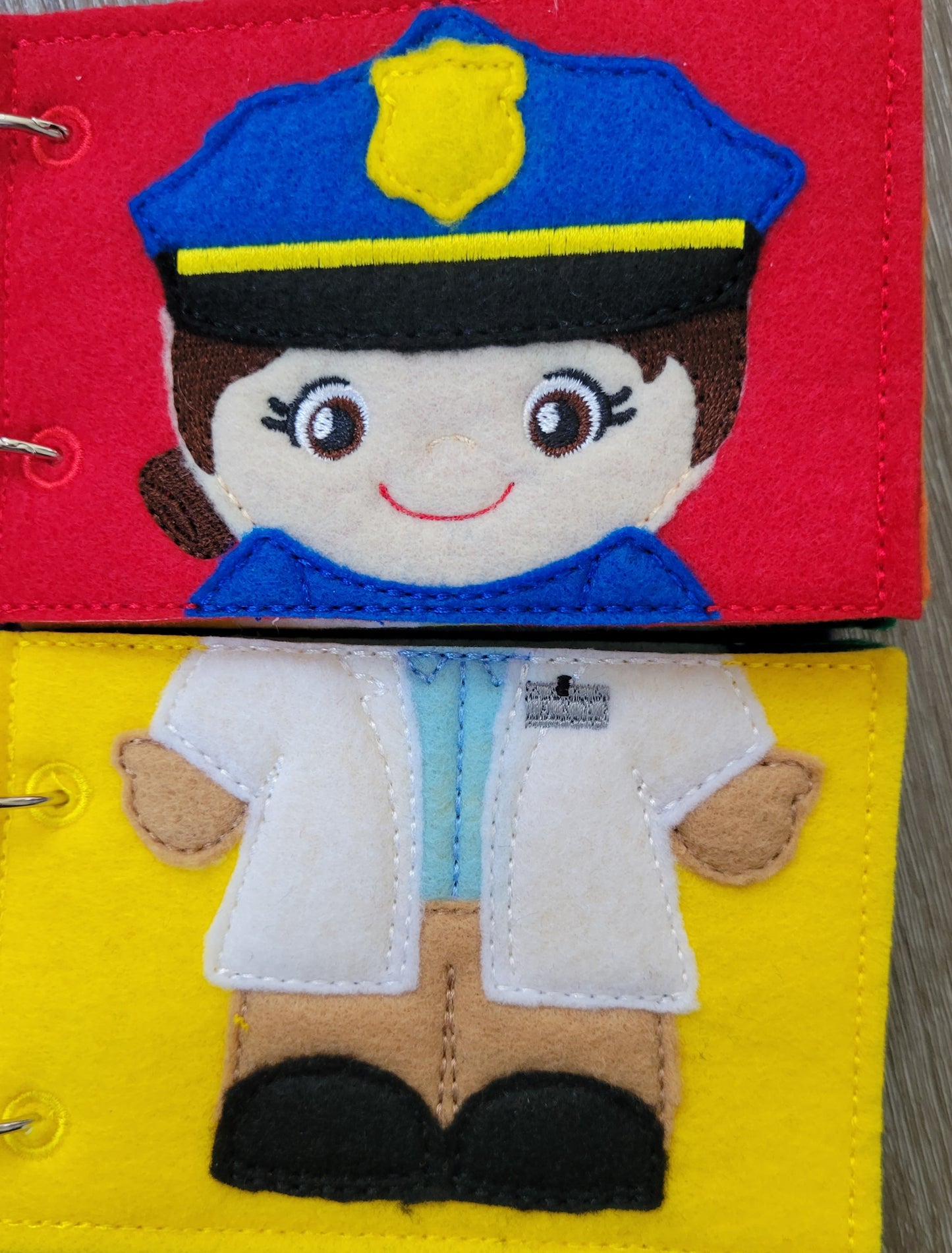 Community Helpers Toddler Quiet Flip Book