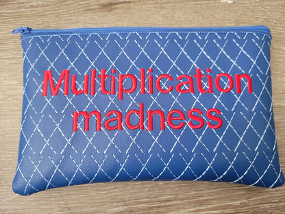 Marine Vinyl Multiplication Wheel, times table, multiply 1-10, educational game, fun learning,  dry erase surface, sensory, back to school