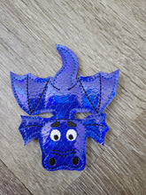 Stocking Stuffer - Dragon finger puppet - dragon party favors - dragon party decorations - dragon pencil topper - birthday party favor