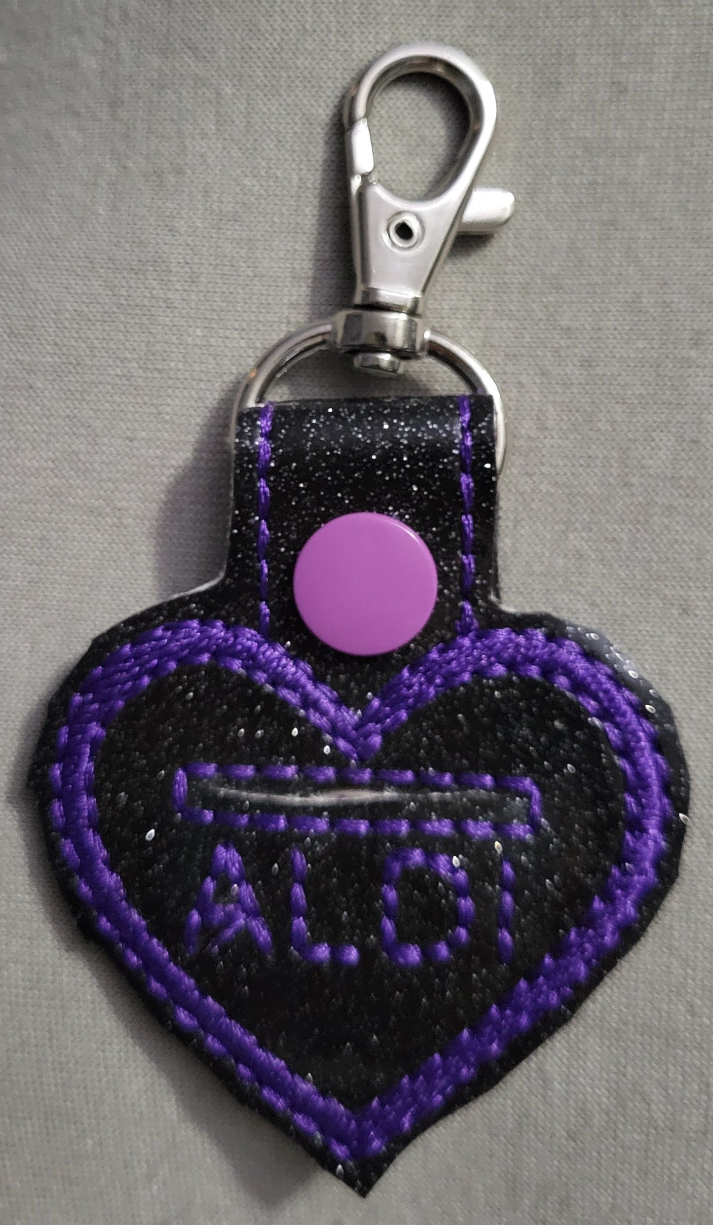 Quarter Keeper Heart Keychain for Grocery Store Cart