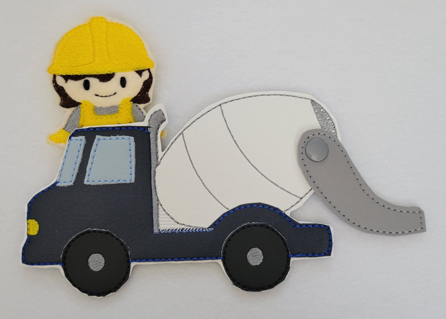 Movable Construction Vehicle Play Set - Construction Worker Finger Puppets - Traffic Signs - Sensory Toy