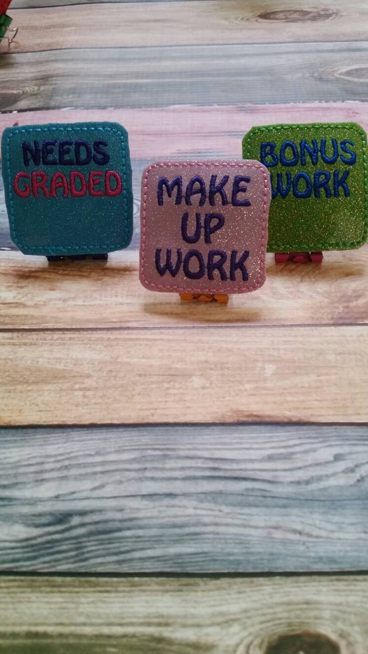Teacher Binder Clips - Organization - Planner Clip - Gift for Teacher - Teacher Appreciation  - School - Classroom Supply - paper clip