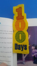 100 Days Celebration Felt Bookmark - party favor - classroom favor - Celebrate 100 Days of School - Non Food Treat - Allergy Class Treat