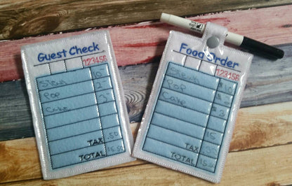 Waitress play set - Restaurant toys - Restaurant play set - pretend restaurant - pretend menus - pretend play - play kitchen- pocket apron