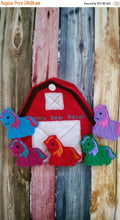 Horse Finger Puppets - Barn Shaped Storage Bag - Free Personalization -  Quiet Toy - Busy Bag - Activity Bag - custom colors