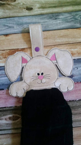 Easter Bunny - Towel Topper - Home Decor - Easter Decoration - towel included - Kitchen Towel Holder - House warming gift - Easter Basket