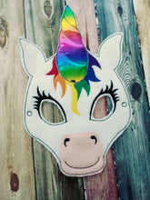 Felt Unicorn Mask - Rainbow Unicorn- magical