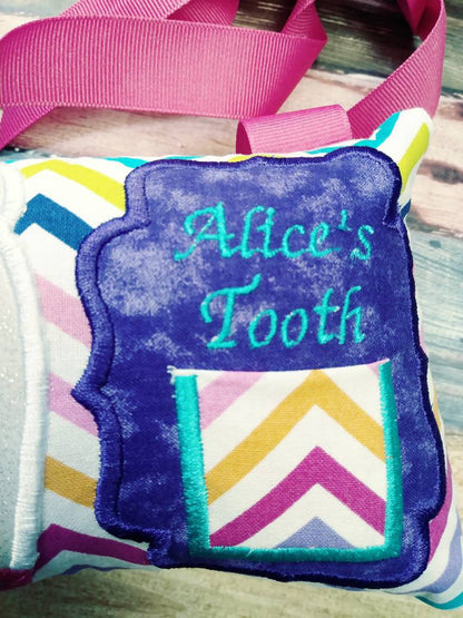 Tooth fairy pillow - unicorn - personalized - rainbow - fantasy - keepsake tooth fairy pillow - girl tooth fairy pillow - custom colors