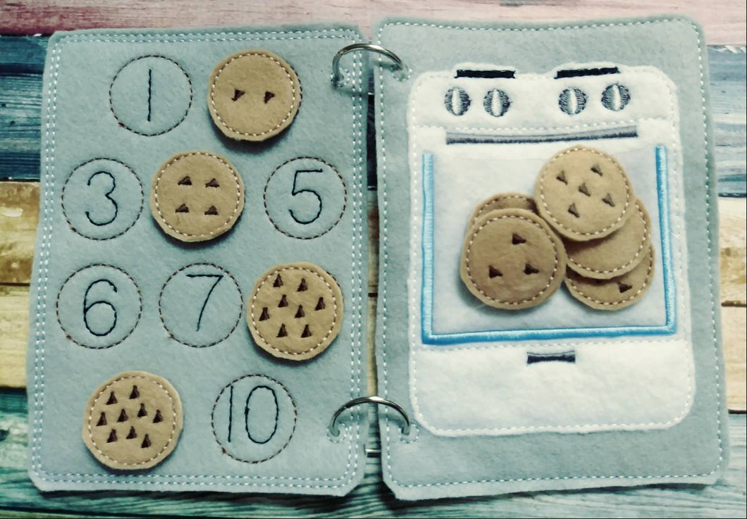 Learn to count - felt pizza counting quiet book page - number match - –  Linda's Krafty Kreations