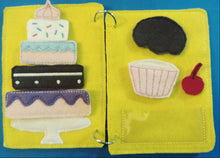 Road trip book for kids - Quiet book page - felt cake - felt toy - busy book page - activity book page - road trip activity page