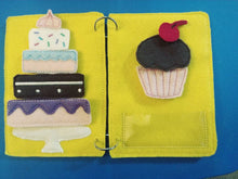Road trip book for kids - Quiet book page - felt cake - felt toy - busy book page - activity book page - road trip activity page