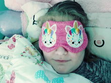 Unicorn sleep mask - pajama party - unicorn donut - magical - fantasy - kids sleep mask - unicorn party favor - magical party favor - sleep
