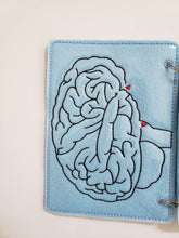 Human Brain puzzle quiet book page - brain maze - learning board - Medical Play Set - human body - busy board education