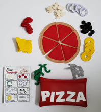 Felt Food Pizza - pretend play  Pizza Restaurant play set - felt food - pretend play - build your own