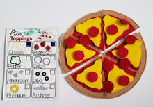 Felt Food Pizza - pretend play  Pizza Restaurant play set - felt food - pretend play - build your own