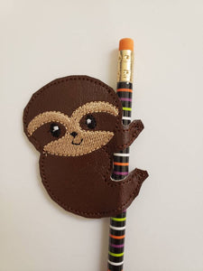 Sloth Pencil Toppers - Birthday party favor - pencil slider - Allergy Classroom - treat bag - Non Food Treat - Goody Bags -  Pencil Included