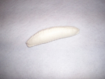 Felt Food Banana - removable Peel - pretend food - photography prop - play kitchen - pretend play - Learning toy - Educational - interactive