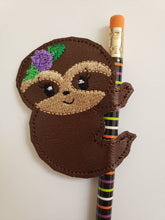 Sloth Pencil Toppers - Birthday party favor - pencil slider - Allergy Classroom - treat bag - Non Food Treat - Goody Bags -  Pencil Included