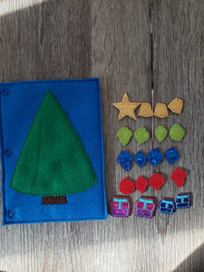 Personalized Felt Christmas Quiet Book, gift for toddler, Christmas Gift
