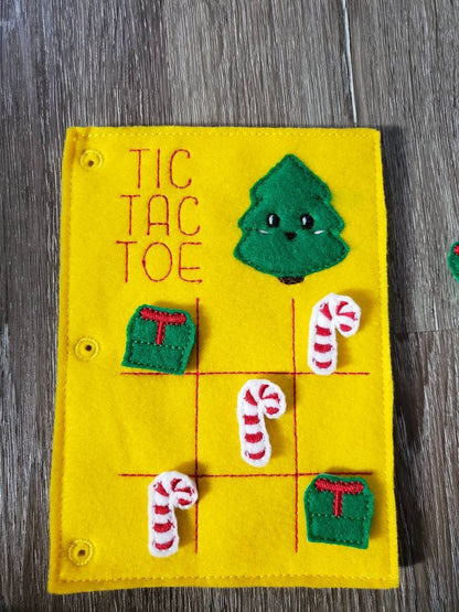Personalized Felt Christmas Quiet Book, gift for toddler, Christmas Gift