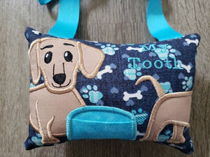 Tooth fairy pillow - dachshund - personalized - fantasy- keepsake tooth fairy pillow - girl - boy - tooth fairy pillow - custom colors