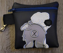 English Sheep Dog Poop Bag Pouch - gift for dog lover - Zippered poop bag holder-  Gift for Dog Walker - veterinarian - dog groomer