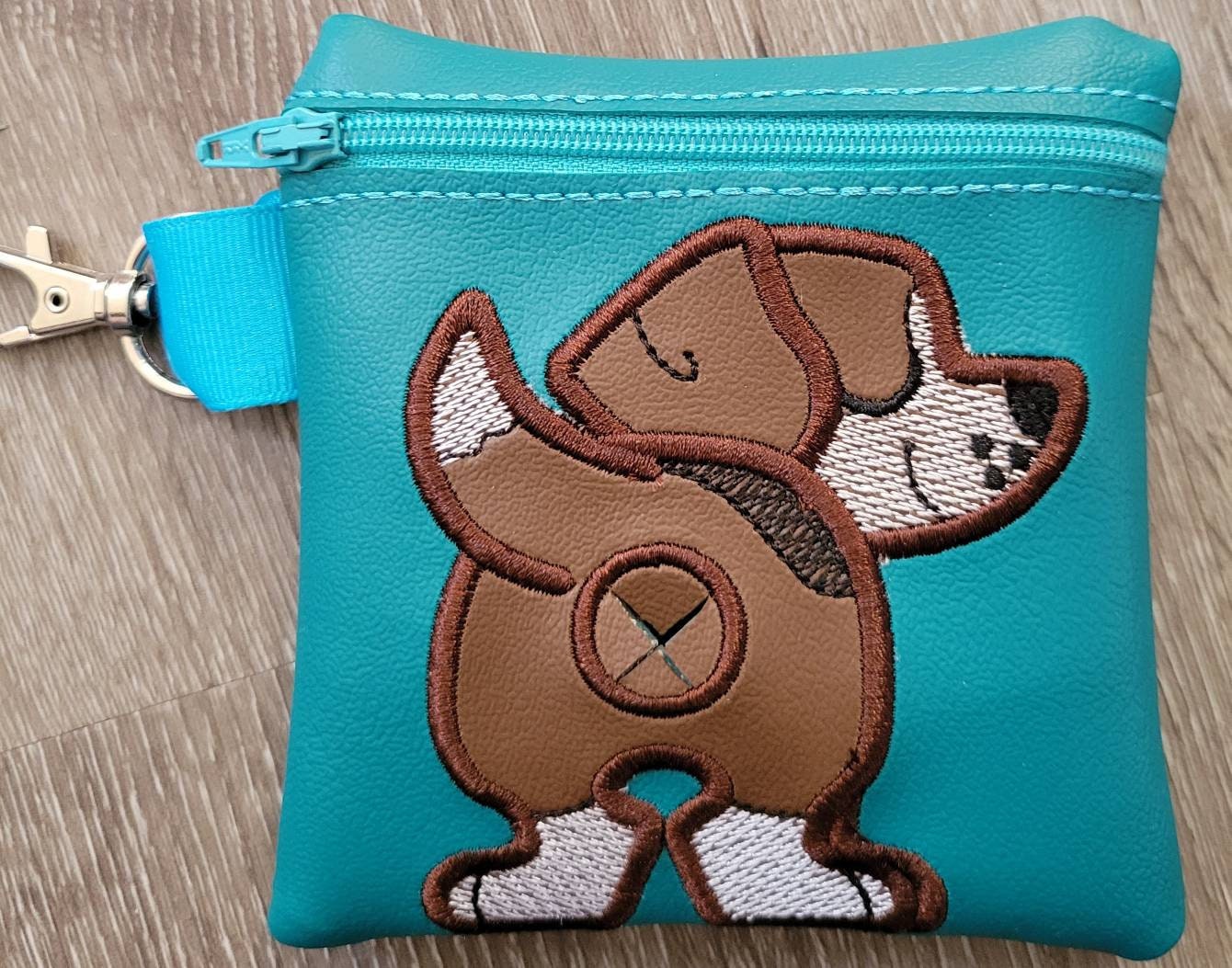 Beagle Poop Bag Pouch - gift for dog lover - Zippered poop bag holder-  Gift for Dog Walker - veterinarian - dog groomer