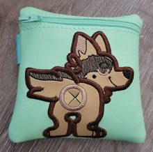 German Shepard Poop Bag Pouch - gift for dog lover - Zippered poop bag holder-  Gift for Dog Walker - veterinarian - dog groomer