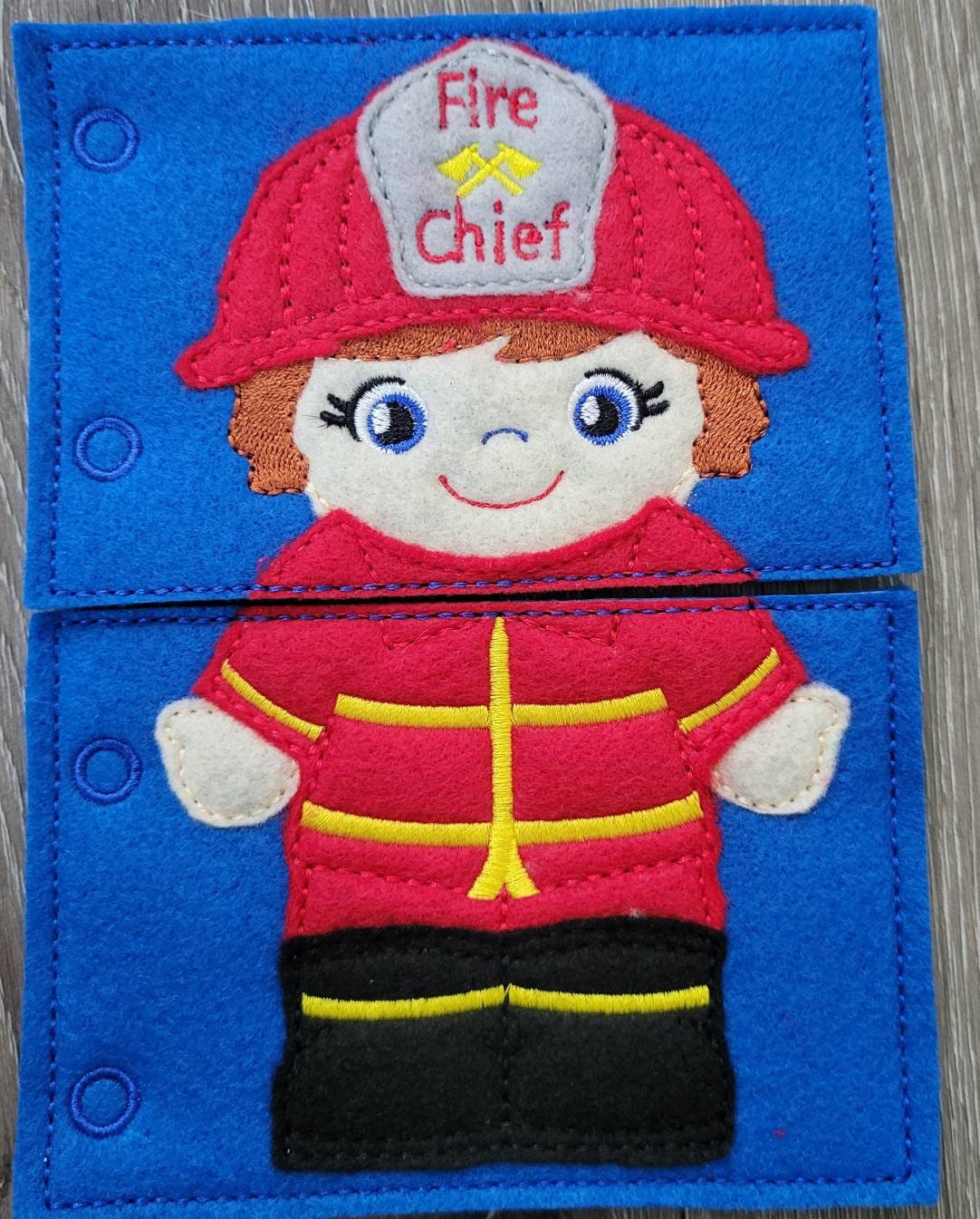 Quiet Book Toddler - Community Helpers -  Occupations- mix and match - interactive flip book - educational - gift for children -   learning