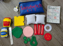 Felt Food Sandwich - pretend play - Sandwich Restaurant play set - felt food - pretend play - build your own
