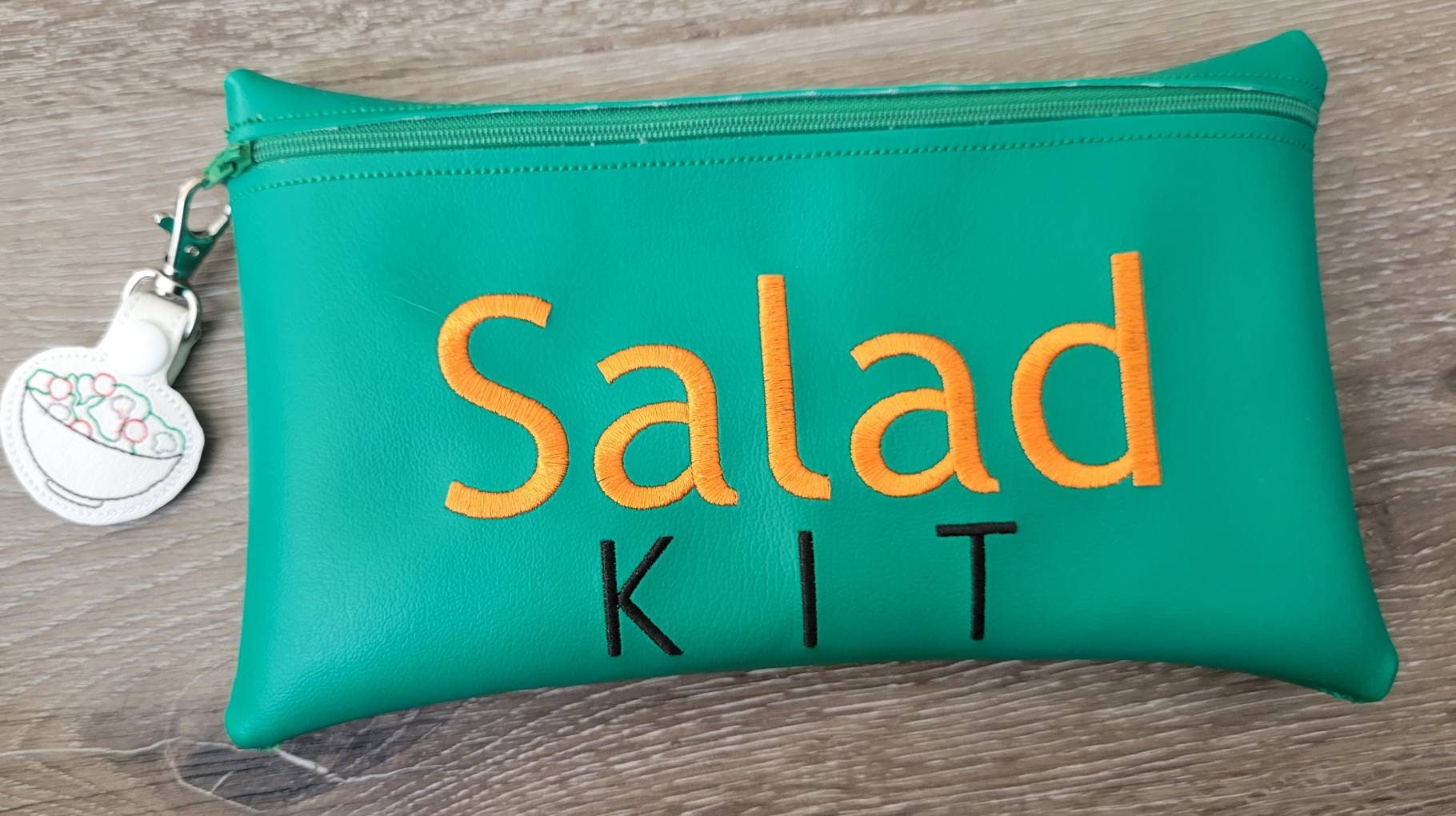 Felt Food Salad - Marine Vinyl Play Food -  pretend play - build your own salad - play kitchen - realistic toy Food - gift for teachers