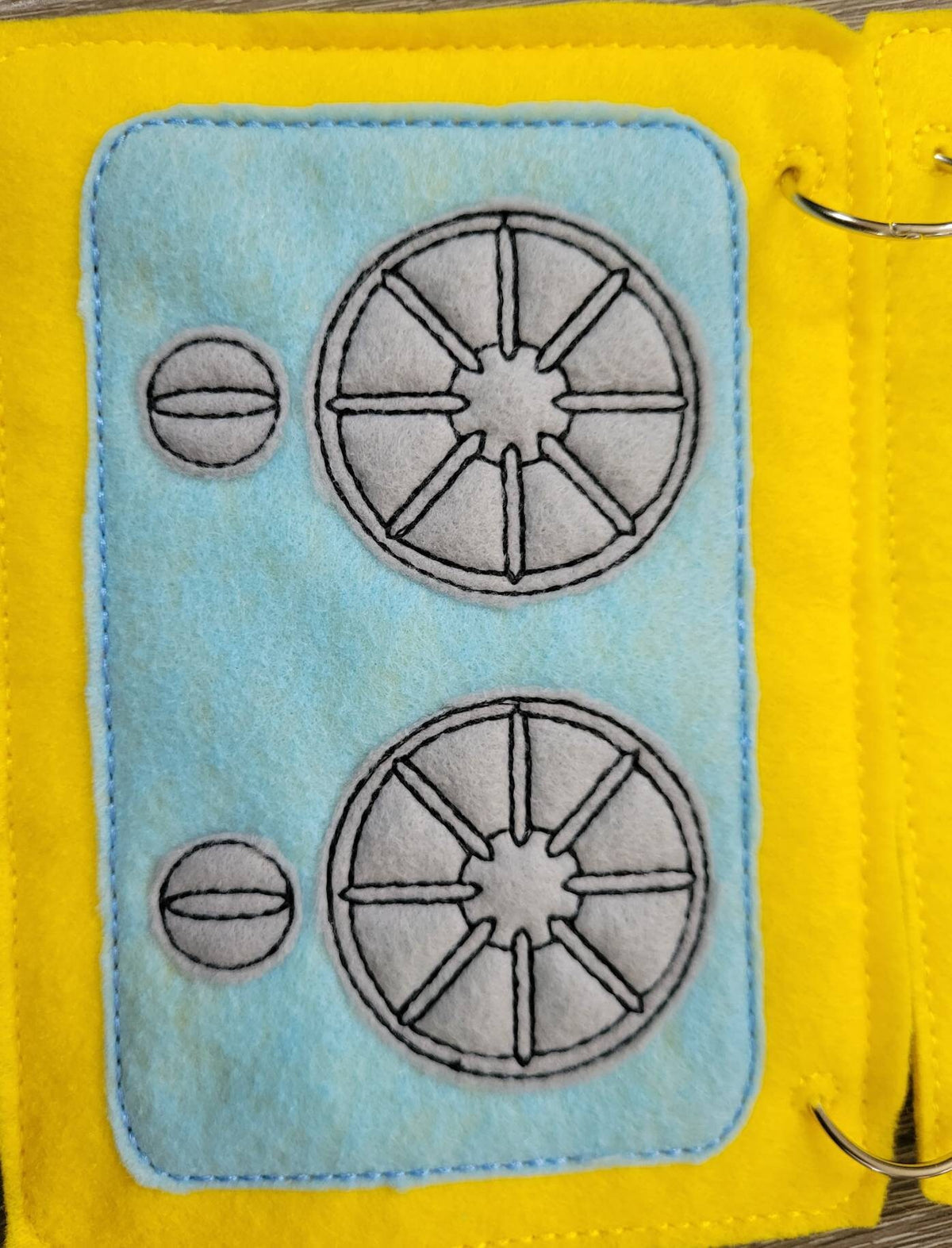 Stove and Place Setting Quiet book page - felt food - felt kitchen busy book page - educational - learning toy - Activity Page