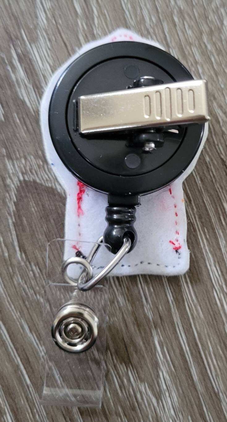 Gumball Machine Badge Reel - Retractable Badge Holder - uniform - ID Holder - Nurse Gift - Hospital Employee Gift - Name Badge Holder